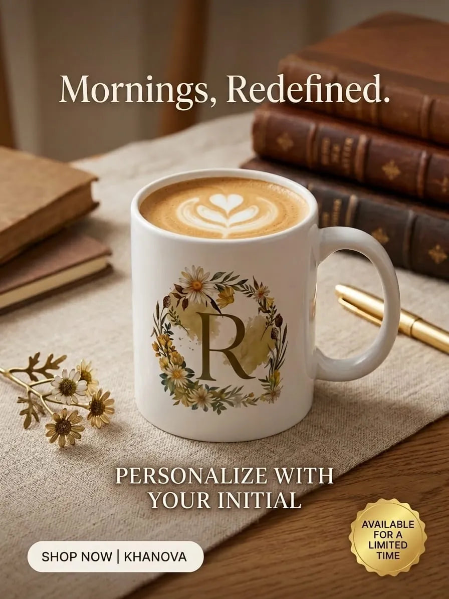 Personalized Birthday Floral Mug